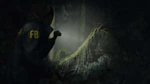 Alan Wake2 F B I Agentin Mysterious Forest Wallpaper