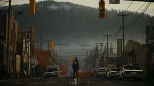 Alan Wake2 F B I Agentin Small Town Wallpaper