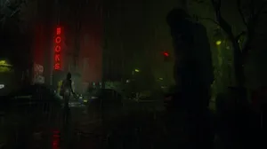 Alan Wake2 Rainy Night Scene Wallpaper