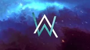 Alan Walker Logo With Sky Background Wallpaper