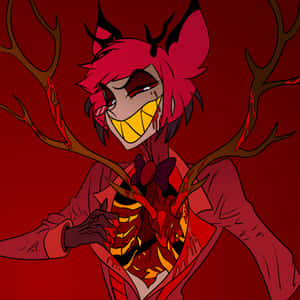 Alastor Demonic Smile Hazbin Hotel Wallpaper