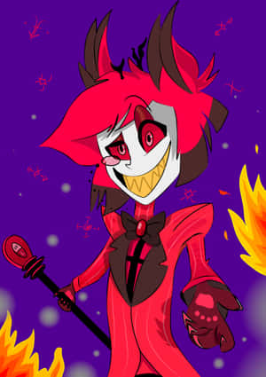 Alastor Hazbin Hotel Animated Character Wallpaper