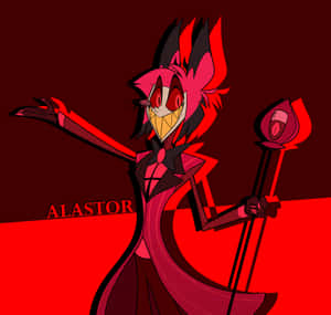 Alastor Hazbin Hotel Character Art Wallpaper