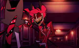 Alastor Smiling Demon Animated Character Wallpaper