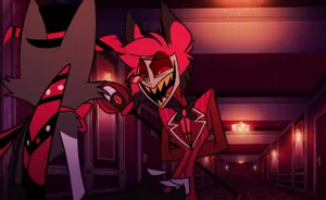 Alastor Smiling Demon Animated Character Wallpaper