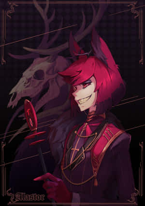 Alastor Smiling Demon Artwork Wallpaper