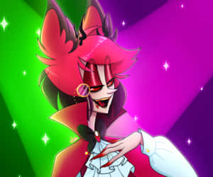 Alastor Smiling Demon Hazbin Hotel Wallpaper