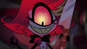 Alastor Smiling Hazbin Hotel Wallpaper