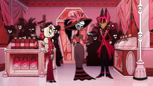 Alastorand Charliein Hazbin Hotel Wallpaper