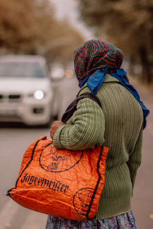 Albania Old Woman Wallpaper