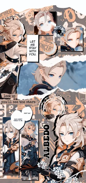 Albedo From Genshin Impact In A Stunning Artwork Wallpaper