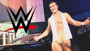 Alberto Del Rio With Wwe Logo Wallpaper