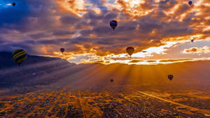 Albuquerque International Balloon Fiesta Sunset Wallpaper