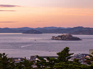 Alcatraz Island Dusk View Wallpaper