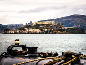 Alcatraz Island Viewfrom Boat Wallpaper