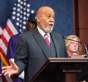 Alcee Hastings Delivering An Influential Speech Wallpaper
