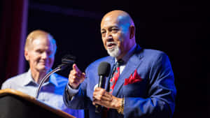 Alcee Hastings Giving A Talk Wallpaper
