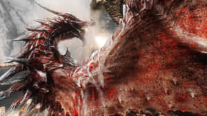 Alduin, The World-eater, Descends On Skyrim Wallpaper