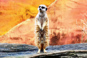 Alert Meerkat On Lookout Wallpaper