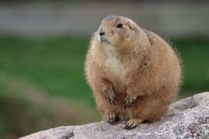 Alert Prairie Dog On Rock.jpg Wallpaper