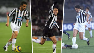 Alessandro Del Piero - A Living Legend In Triple-split Screen Wallpaper