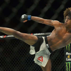 Alex Caceres Kicking Stance Wallpaper