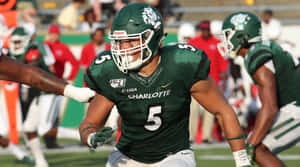 Alex Highsmith Charlotte49ers Football Action Wallpaper