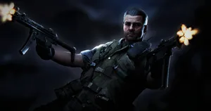 Alex Mason In Action During A Mission Wallpaper