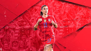 Alex Morgan In Red Wallpaper