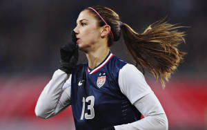 Alex Morgan Silence Pose Wallpaper