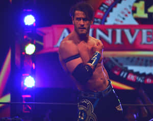 Alex Shelley Dominating At Impact Wrestling Anniversary Event Wallpaper