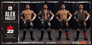 Alex Shelley In Wwe 2k22 Impact Wrestling Game Wallpaper