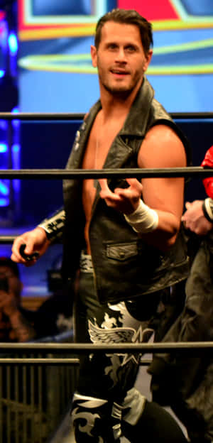 Alex Shelley Inside Ring During Wrestling Match Wallpaper