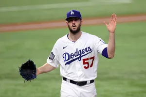 Alex Wood Playing For Dodgers Team Wallpaper