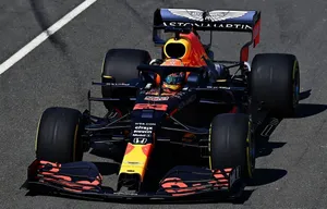 Alexander Albon Driving Red Bull Vehicle Wallpaper