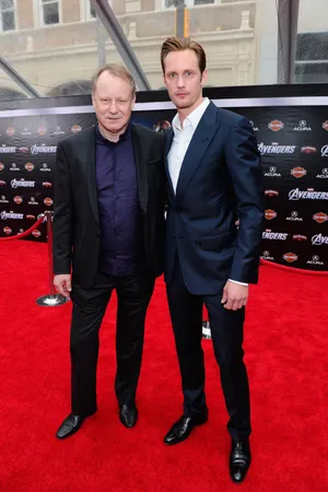 Alexander And Stellan Skarsgård The Avengers Premiere Wallpaper