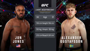 Alexander Gustafsson Jon Jones Ufc Video Game Wallpaper