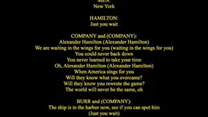 Alexander Hamilton Song Lyrics Wallpaper