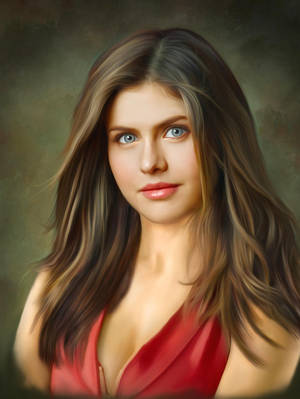 Alexandra Daddario Digital Art Wallpaper