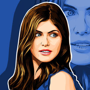 Alexandra Daddario Vector Art Wallpaper