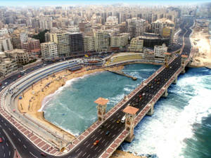 Alexandria Coast In Egypt Wallpaper