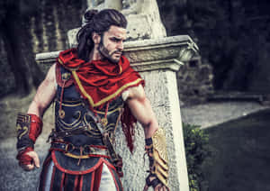 Alexios - The Fierce Spartan Mercenary In Assassin's Creed Odyssey Wallpaper