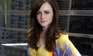 Alexis Bledel Posing For A Captivating Portrait Wallpaper