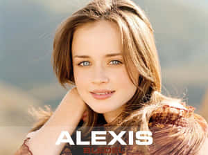 Alexis Bledel Posing In A Beautiful Outdoor Setting Wallpaper