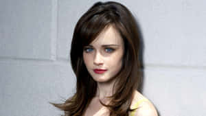 Alexis Bledel Posing In A Stunning Photoshoot Wallpaper