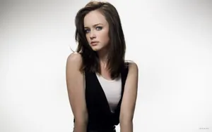 Alexis Bledel Striking A Pose In A Stunning Photoshoot Wallpaper