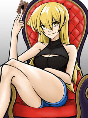 Alexis Rhodes Striking A Confident Pose. Wallpaper