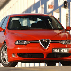 Alfa Romeo 156 - A Timeless Italian Masterpiece Wallpaper