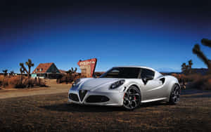 Alfa Romeo 4c Sports Car In Stunning High Definition Wallpaper