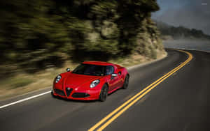 Alfa Romeo 4c - The Beauty Of Italian Sports Cars Wallpaper